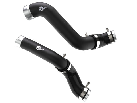 aFe - BladeRunner 2-1/2 IN to 3 IN Aluminum Hot and Cold Charge Pipe Kit Black GM Silverado/Sierra 1500 19-23 L4-2.7L (t)