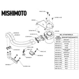 Mishimoto Baffled Oil Catch Can, CCV Side, fits Ford 6.7L Powerstroke 2011-2016