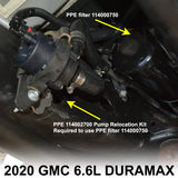 PPE FUEL COOLANT PUMP RELOCATION KIT 2020-2026 GM 6.6L L5P DURAMAX
