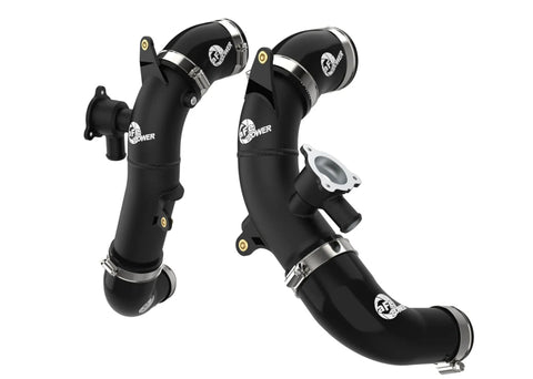 aFe - BladeRunner 2.5 IN Aluminum Hot Charge Pipe Black - Toyota Tundra 2022-2024 V6-3.4L (tt)