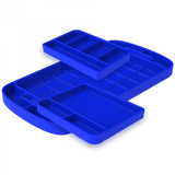 S&B SILICONE TOOL TRAY 3 PC. SET (BLUE)