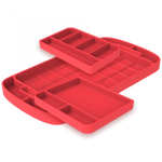 S&B SILICONE TOOL TRAY 3 PC. SET (RED)