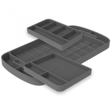 S&B SILICONE TOOL TRAY 3 PC. SET (CHARCOAL)