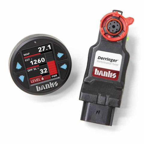 Banks Derringer Tuner and iDash 1.8 Super Gauge For 2011-2019 Ford F250/F350/F450/F550/Cab-and-Chassis 6.7L Power Stroke
