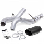 Banks - Monster® Exhaust System 5-inch Single Exit, Black SideKick® Tip for 2020-2023 L5P Duramax