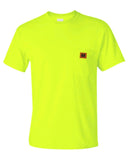 HILL WORK WEAR HI-VIS POCKET T-SHIRT